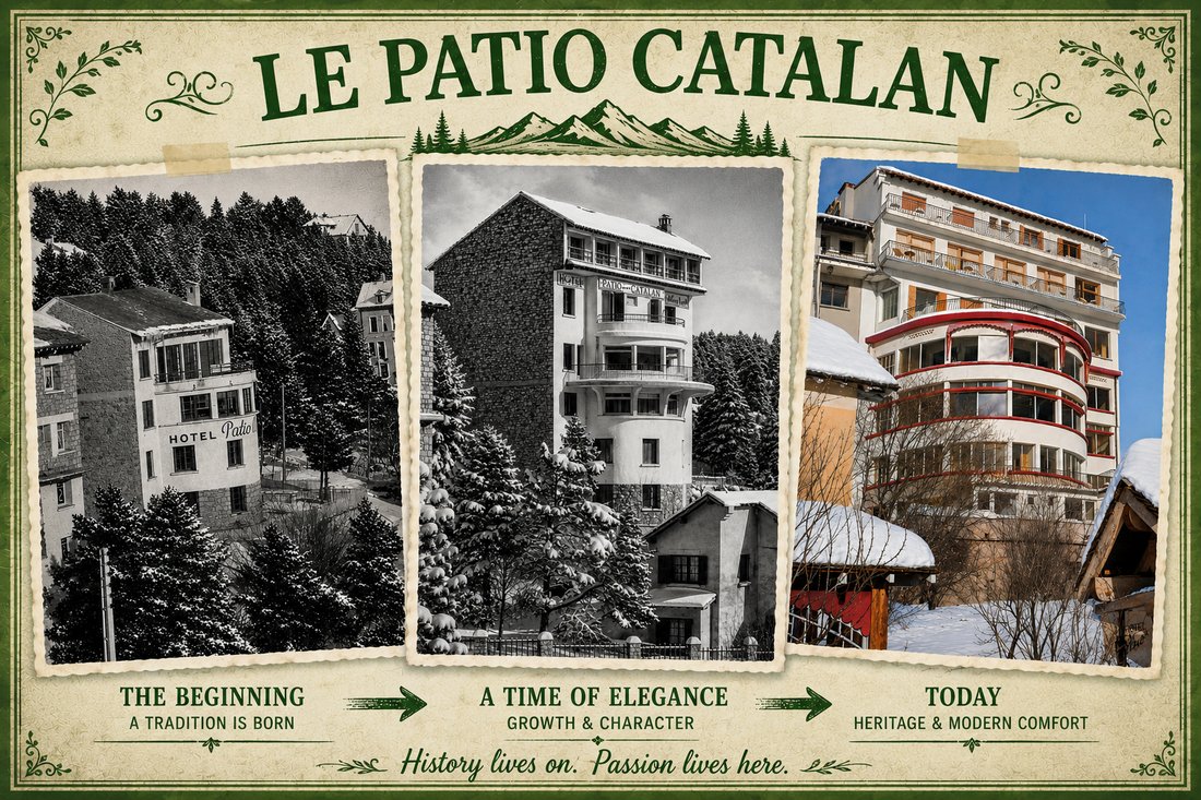 Evolution of the Le Patio Catalan building